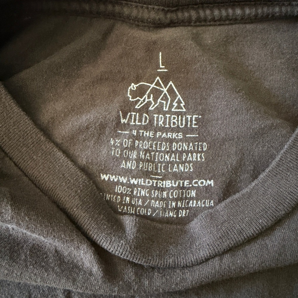 Wild Tribute Death Valley National Park T-Shirt Mens Large Brown Collectible Tee - Picture 6 of 10